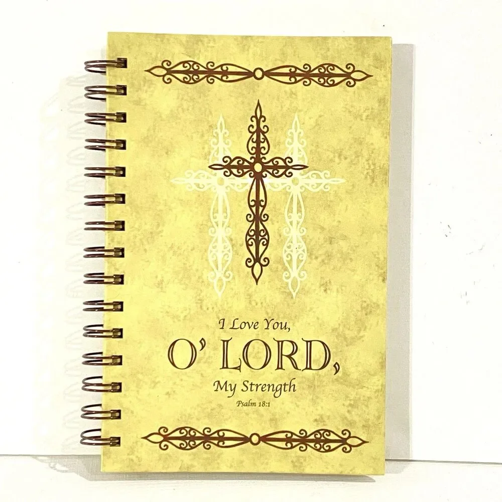 BROTHER SISTER DESIGN Lined Notebook Journal SPIRAL Christian PSALM 18:1